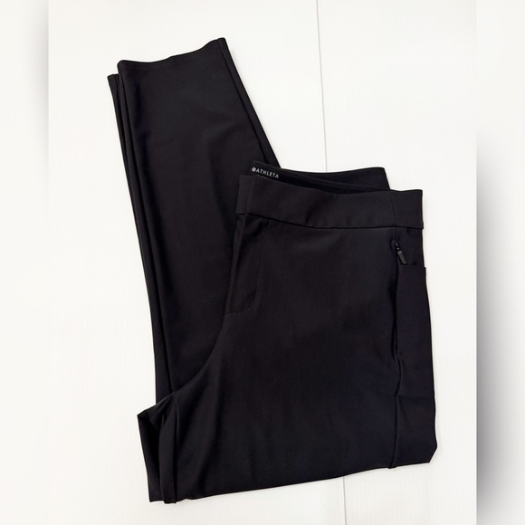 Athleta Pants - Athleta Stella Trouser Pants High Waist Pockets - 16